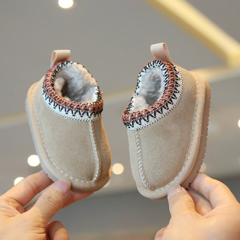 Dječje čizme za snijeg - gornji dio od sintetičke kože, potplat TPR, niski pojas, zima, za dob 1–6 godina