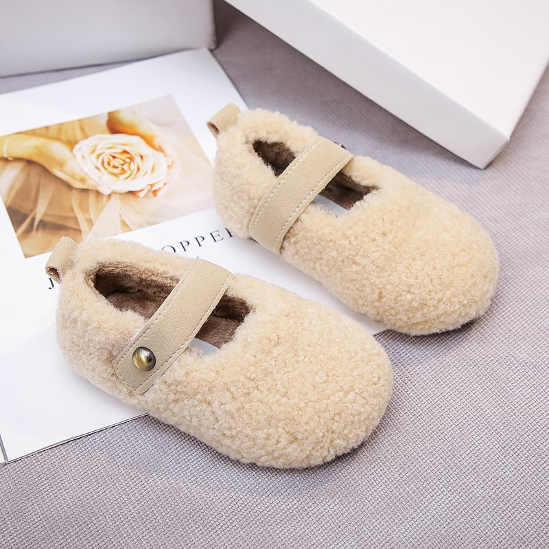 Zimske cipele za djevojčice 1–16 godina, gornji dio od umjetne kože, gumeni potplat, Velcro zatvarač, debeli potplat