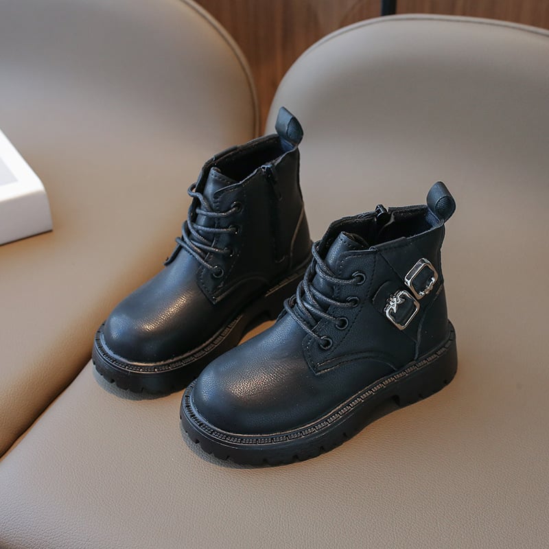 Djevojačke Martin cipele – korejski stil, PU gornji dio, plastična potplata, bočni zatvarač