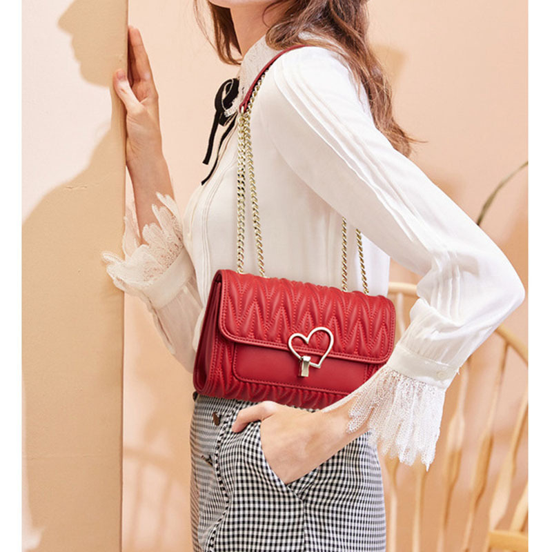 Női utcai stílusú valódi bőr bucket táska fedős zárással, belső rekeszekkel