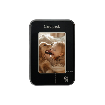 Θήκη καρτών με οθόνη ηλεκτρονικού μελανιού και μαγνητική βάση προβολής οθόνης για iPhone και Android smartphones