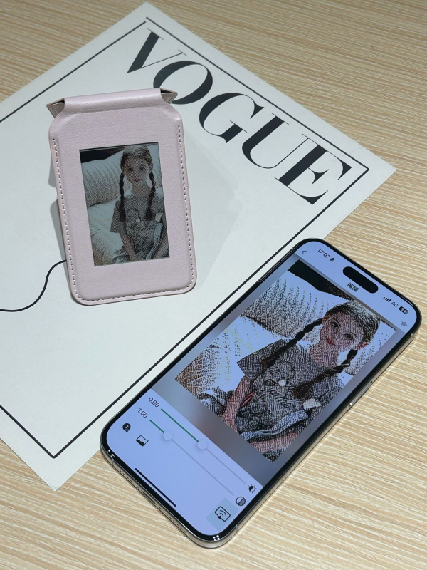 Θήκη καρτών με οθόνη ηλεκτρονικού μελανιού και μαγνητική βάση προβολής οθόνης για iPhone και Android smartphones