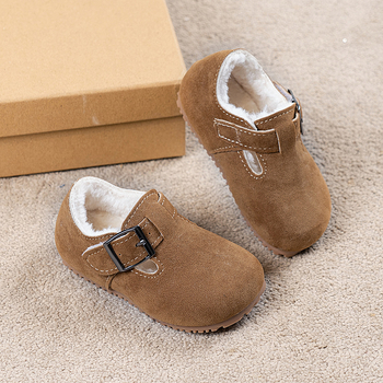 Dječje zimske čizme s kopčanjem, gornji dio od umjetne kože, gumeni đon, debeli dizajn, uzrast 1–12 godina