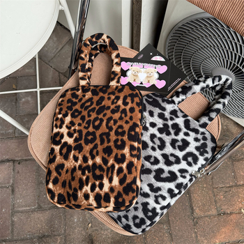 Geantă laptop pentru femei, compartiment pentru tabletă, material din bumbac, iarnă 2024