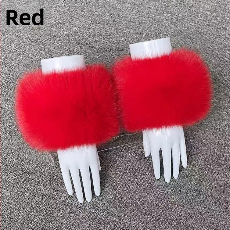 Unisex μανσέτες καρπού από συνθετική γούνα, κορεατικό στυλ, για χειμώνα/φθινοπώρο, μάρκα Yimo