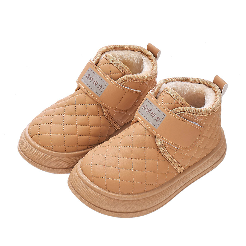 Unisex zimske gležnjače, gornji materijal sintetička koža, podstava od pliša, potplat PVC, za dobne skupine 1–3, 4–6 i 7–12 godina