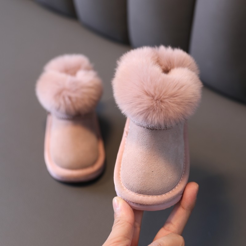 Dječje zimske gležnjače, nubuk gornji dio, gumeni potplat, za uzrast 1–3 godine