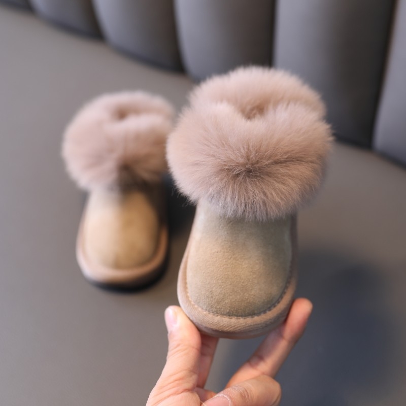 Dječje zimske gležnjače, nubuk gornji dio, gumeni potplat, za uzrast 1–3 godine