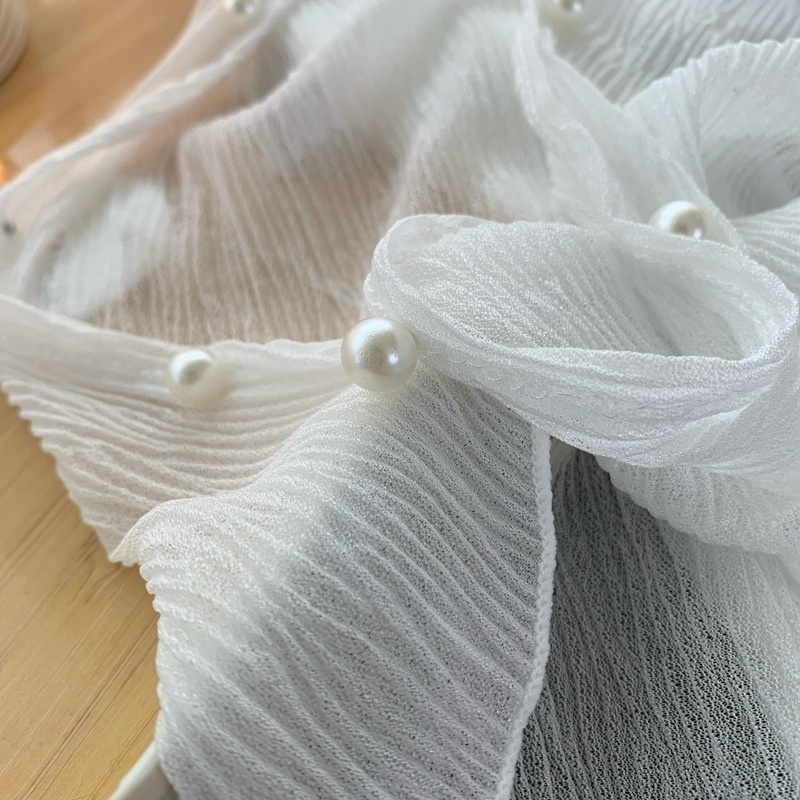 Полиестеров кардиган за защита от слънцето, летен лек външен слой с тънки презрамки, дълги ръкави, средна дължина, UPF30+