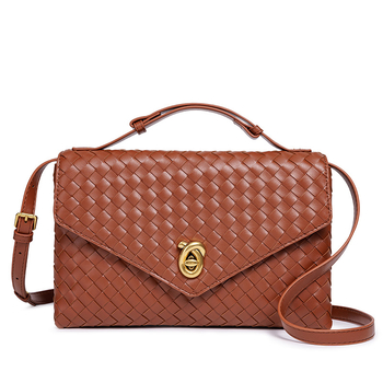 PU materijalna envelope-klutch torba s zaključavanjem, unutarnji džep sa zipom, poliester podstava