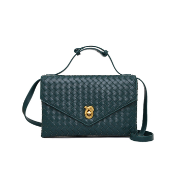 PU materijalna envelope-klutch torba s zaključavanjem, unutarnji džep sa zipom, poliester podstava