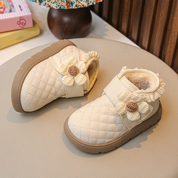 Zimske čizme do gležnja za djevojčice s fleece unutrašnjosti, gornji dio od mikrovlakna, gumena potplat, niski gležanj, antibakterijske i otporne na hladno