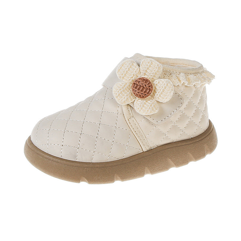 Zimske čizme do gležnja za djevojčice s fleece unutrašnjosti, gornji dio od mikrovlakna, gumena potplat, niski gležanj, antibakterijske i otporne na hladno
