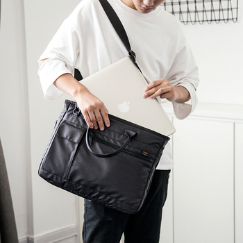 WINNER A8019 Τσάντα για φορητό υπολογιστή από Oxford ύφασμα, με φερμουάρ, αδιάβροχη, επαγγελματική τσάντα ώμου με πολλαπλές θήκες