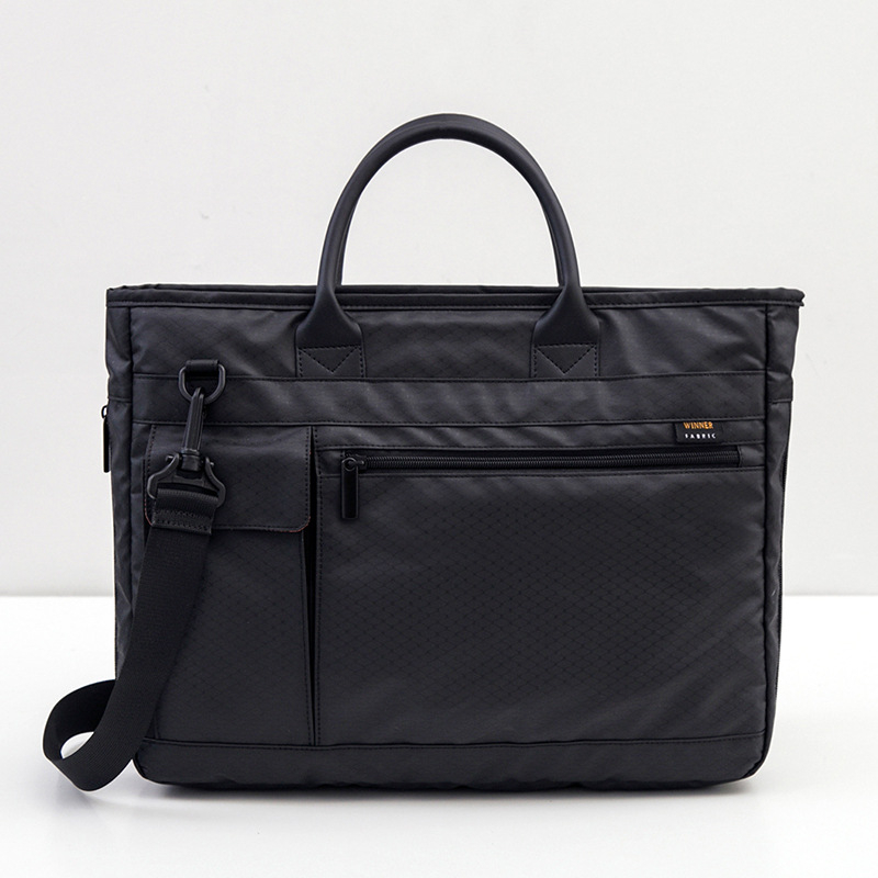 WINNER A8019 Τσάντα για φορητό υπολογιστή από Oxford ύφασμα, με φερμουάρ, αδιάβροχη, επαγγελματική τσάντα ώμου με πολλαπλές θήκες