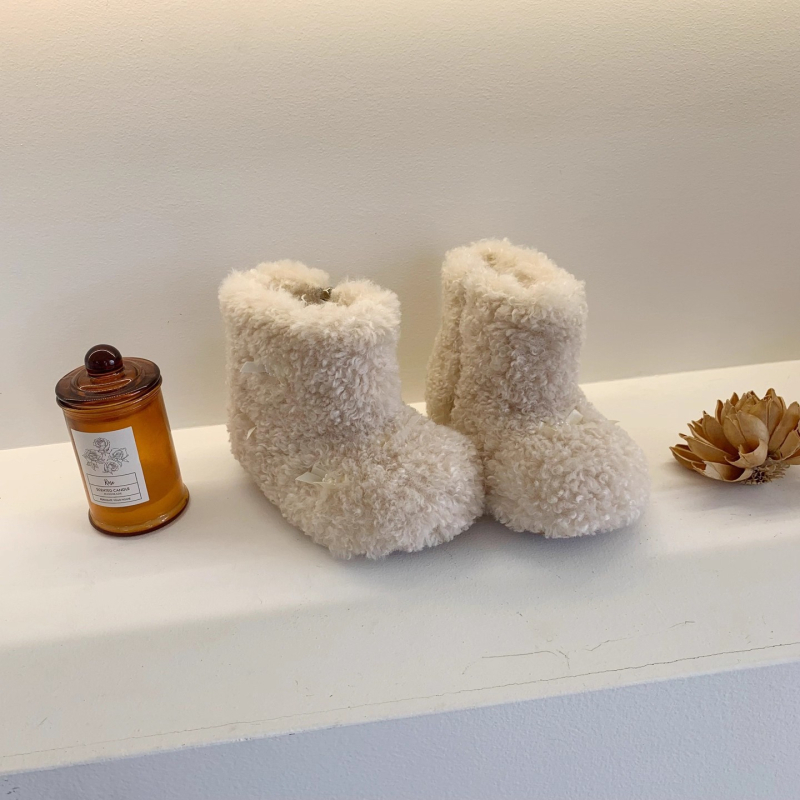 Ghete de gleznă pentru fete, stil coreean, pluș, Kui xi, pentru copii 1–12 ani (1–3 ani, 4–6 ani, 7–12 ani)