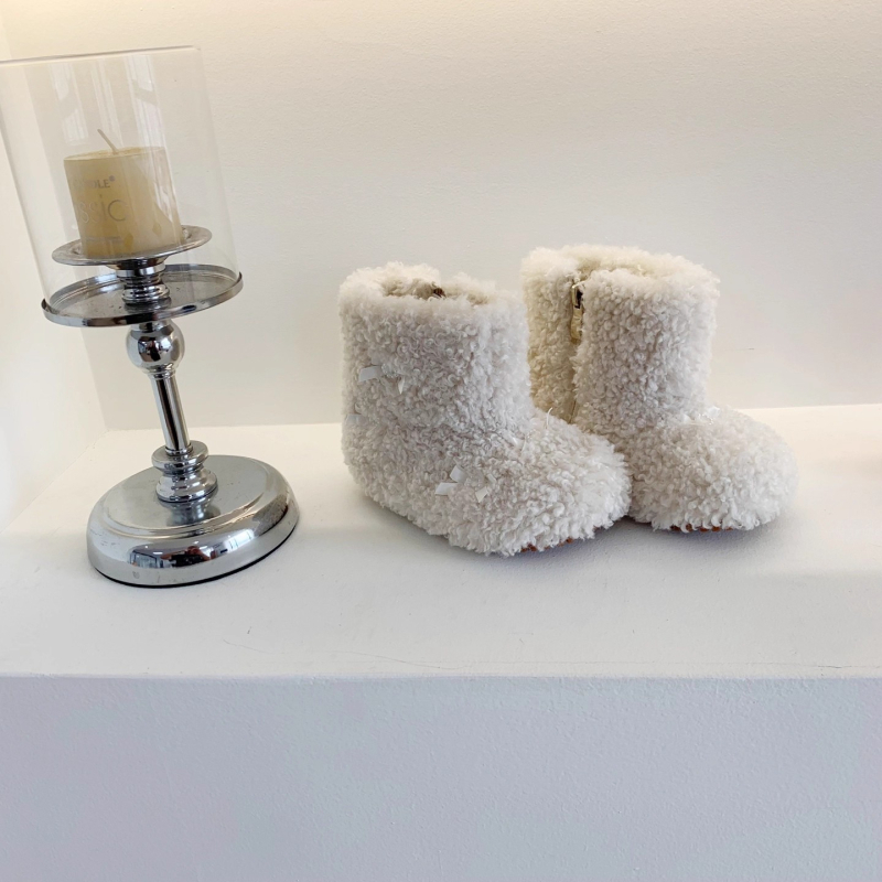 Ghete de gleznă pentru fete, stil coreean, pluș, Kui xi, pentru copii 1–12 ani (1–3 ani, 4–6 ani, 7–12 ani)