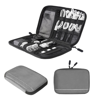 Geantă de depozitare pentru tabletă și dispozitive, pentru călătorii și cabluri/încărcătoare — Rezistentă la apă, Rezistentă la uzură, Protecție la șocuri, Ușoară, Pentru ambele sexe