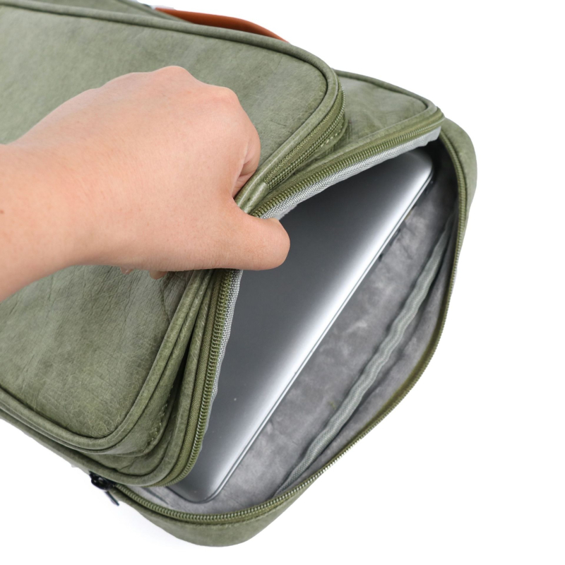 Taška na notebook z Dupont papiera, vodotesná, ultra ľahká, so izolačnou výstelkou a polyesterovou podšívkou