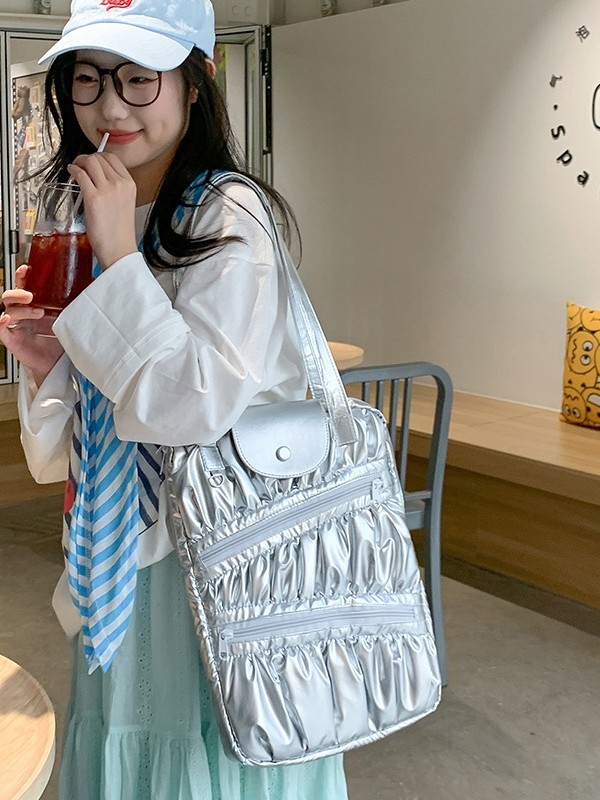 Nothing Geantă pentru notebook și tabletă, stil stradal coreean, nailon, antifurt, spațiu de depozitare