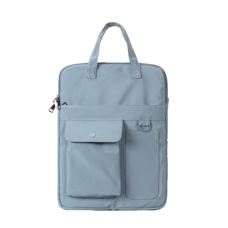 Unisex torba za laptop s više džepova, crossbody dizajn; vodootporna, otporna na habanje, najlon, podstava od poliestera.