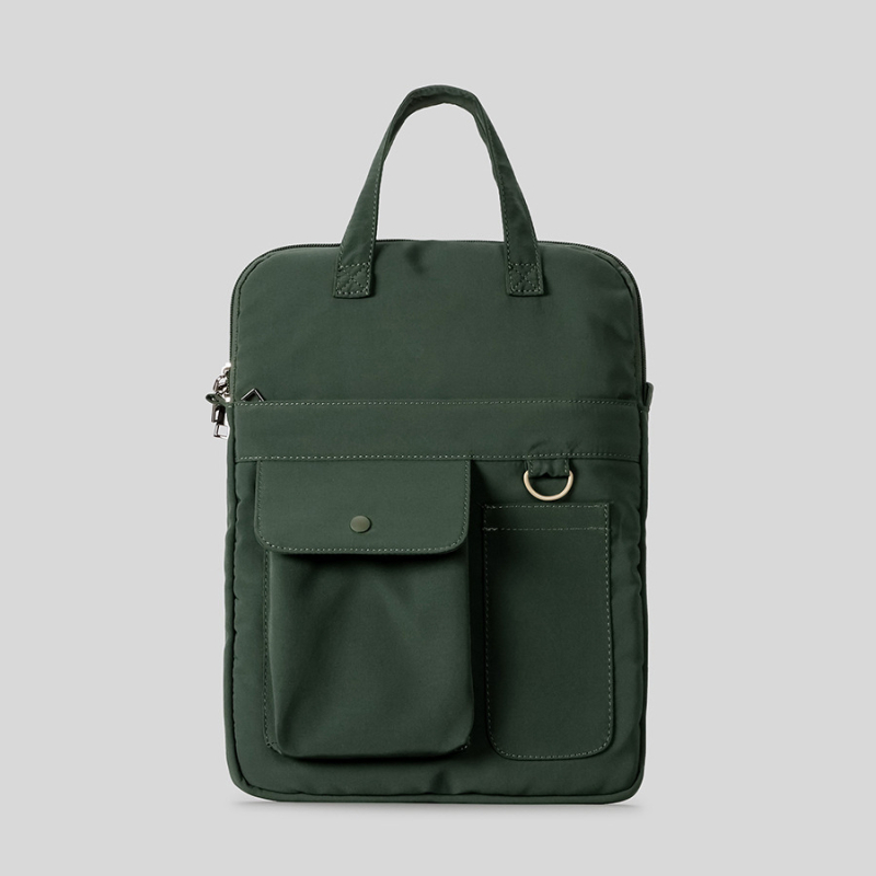 Unisex torba za laptop s više džepova, crossbody dizajn; vodootporna, otporna na habanje, najlon, podstava od poliestera.
