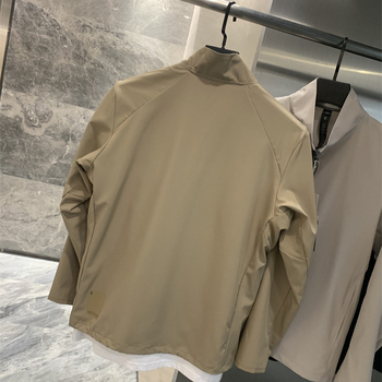 Jachetă cu guler înalt, respirabilă, protecție solară, stil sport (Protecție solară 50+, guler înalt, fermoar, buzunare 3D, amestec poliester)