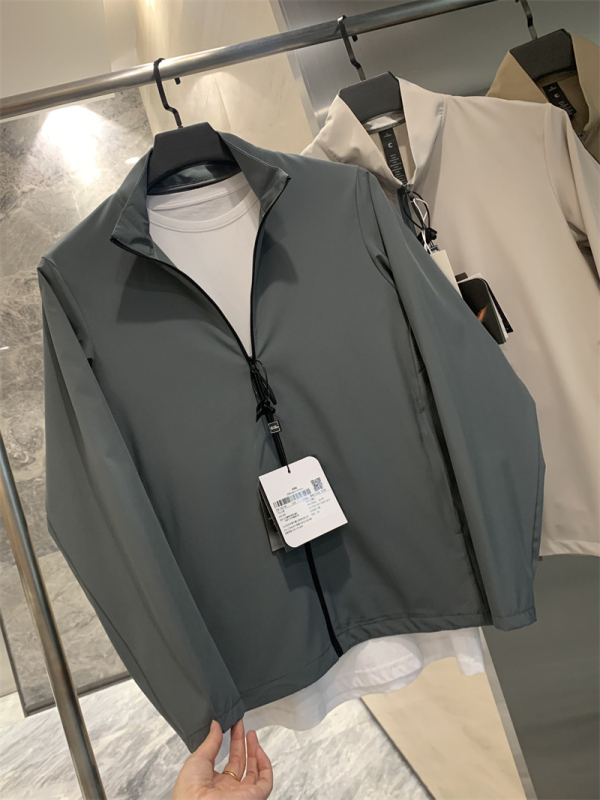 Jachetă cu guler înalt, respirabilă, protecție solară, stil sport (Protecție solară 50+, guler înalt, fermoar, buzunare 3D, amestec poliester)