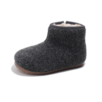 Unisex dječje gležnjače od suedea s toplom plišanom unutarnjom podstavom, casual stil, uzrast 4-16 godina
