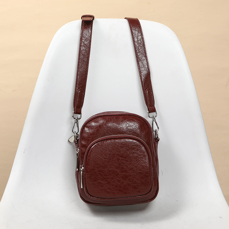 Crossbody torba – ulični stil – PU koža – horizontalni kvadratni oblik – zatvarač – skriveni džep sa džepom za telefon