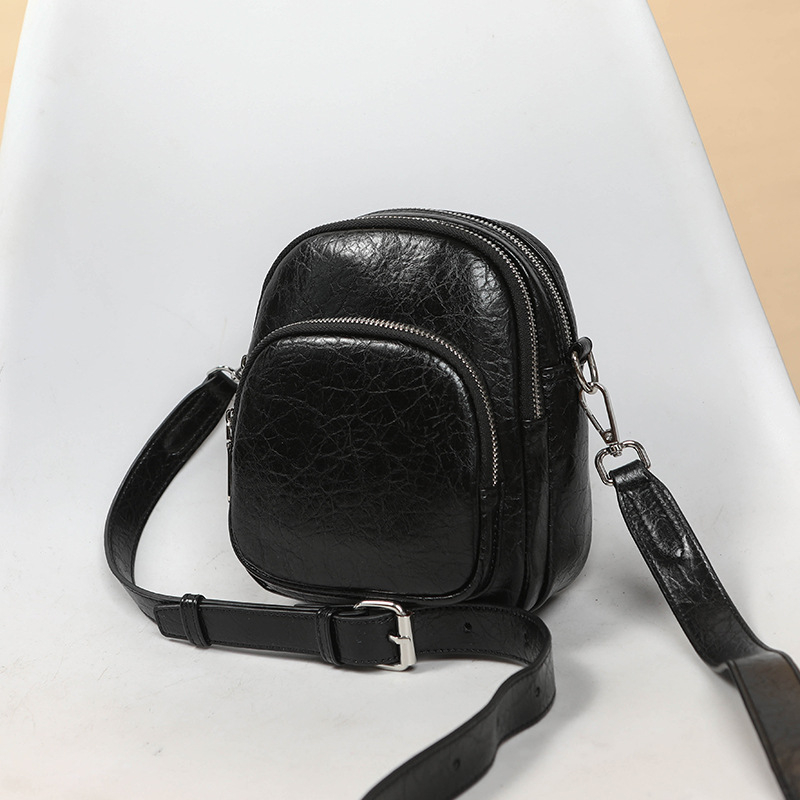 Crossbody torba – ulični stil – PU koža – horizontalni kvadratni oblik – zatvarač – skriveni džep sa džepom za telefon