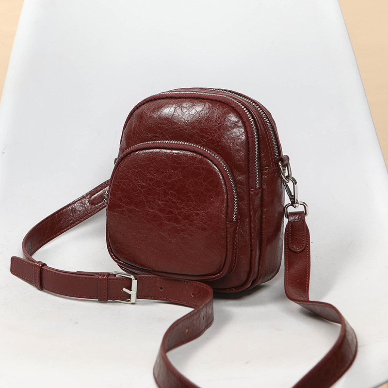 Crossbody torba – ulični stil – PU koža – horizontalni kvadratni oblik – zatvarač – skriveni džep sa džepom za telefon