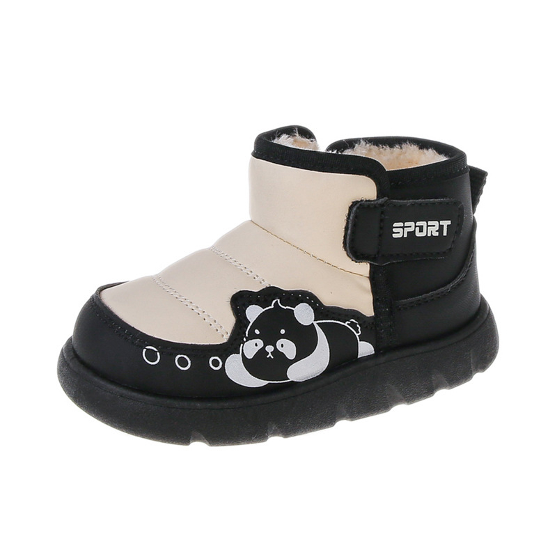 Dječje snježne čizme, unisex, Velcro traka, EVA potplat, karikatura uzorak, zima 2025
