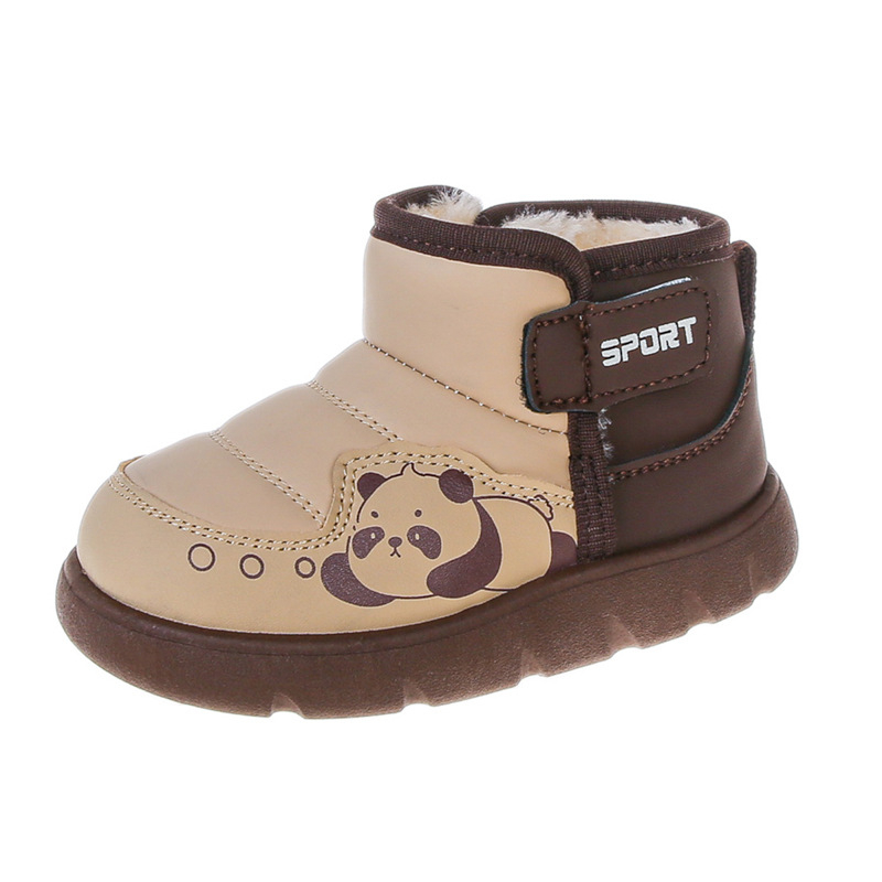 Dječje snježne čizme, unisex, Velcro traka, EVA potplat, karikatura uzorak, zima 2025