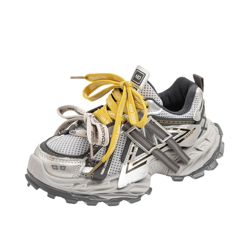 Dječje tenisice za trčanje s prozračnom mrežicom, Velcro zatvarač, unisex, gumeni potplat