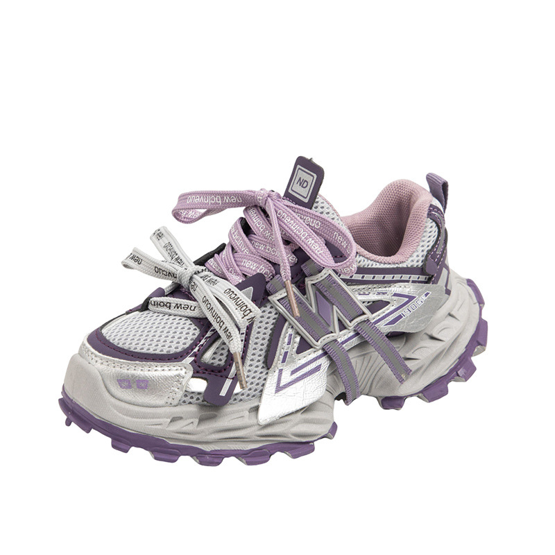 Dječje tenisice za trčanje s prozračnom mrežicom, Velcro zatvarač, unisex, gumeni potplat