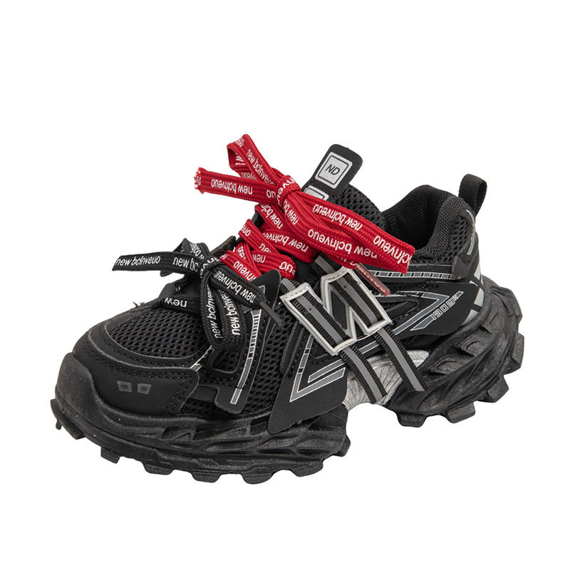 Dječje tenisice za trčanje s prozračnom mrežicom, Velcro zatvarač, unisex, gumeni potplat