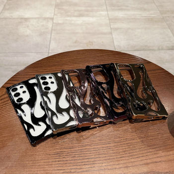 Husă TPU cu electroplacare pentru Samsung S25/S24, design decupat – A26/A36/A56, A54/A55