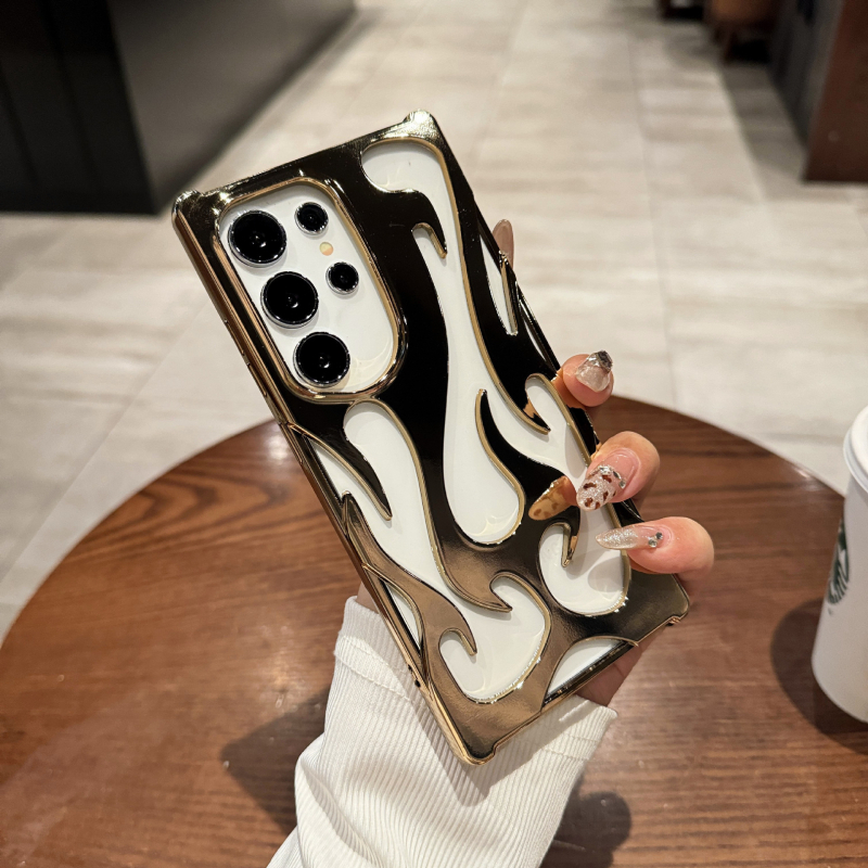 Husă TPU cu electroplacare pentru Samsung S25/S24, design decupat – A26/A36/A56, A54/A55