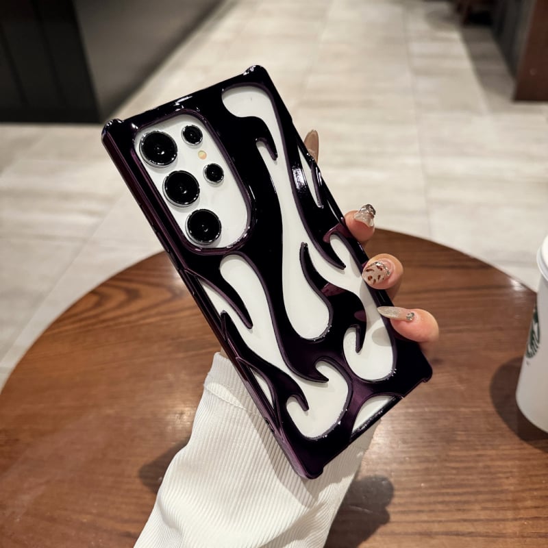 Husă TPU cu electroplacare pentru Samsung S25/S24, design decupat – A26/A36/A56, A54/A55