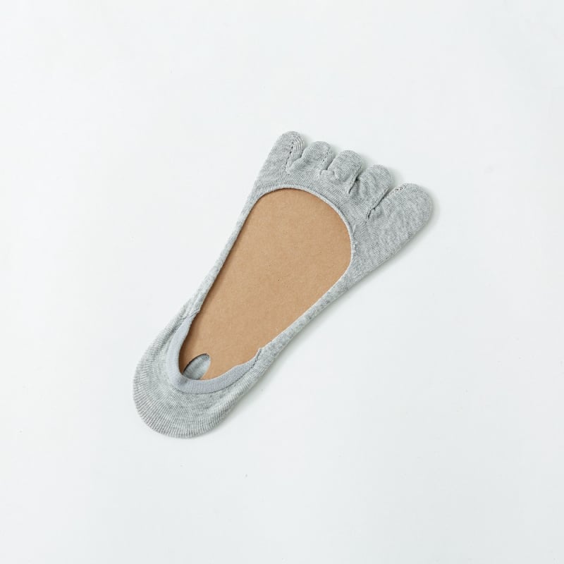 Чорапи за пръсти за жени, невидими, абсорбират пот и против триене, памук, едноцветни, къс маншет, Hart Cotton