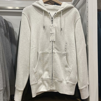 Unisex κουκούλα με φερμουάρ από corduroy με rabbit fur (96%+), κορεατικό στυλ, χαλαρή γραμμή