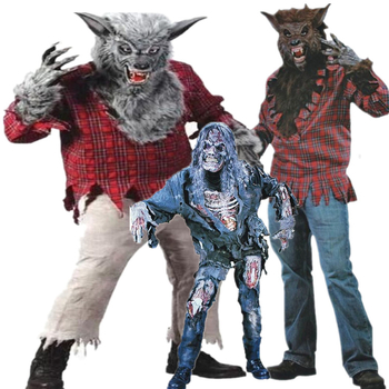 Odrasli cosplay kostim – unisex, likovi vilkolak/zombi za scensku predstavu; tkanina: pamučna smjesa; glavni materijal: poliester; sezona: proljeće 2025; dobna skupina: 25–29; etiketa s ovratnikom