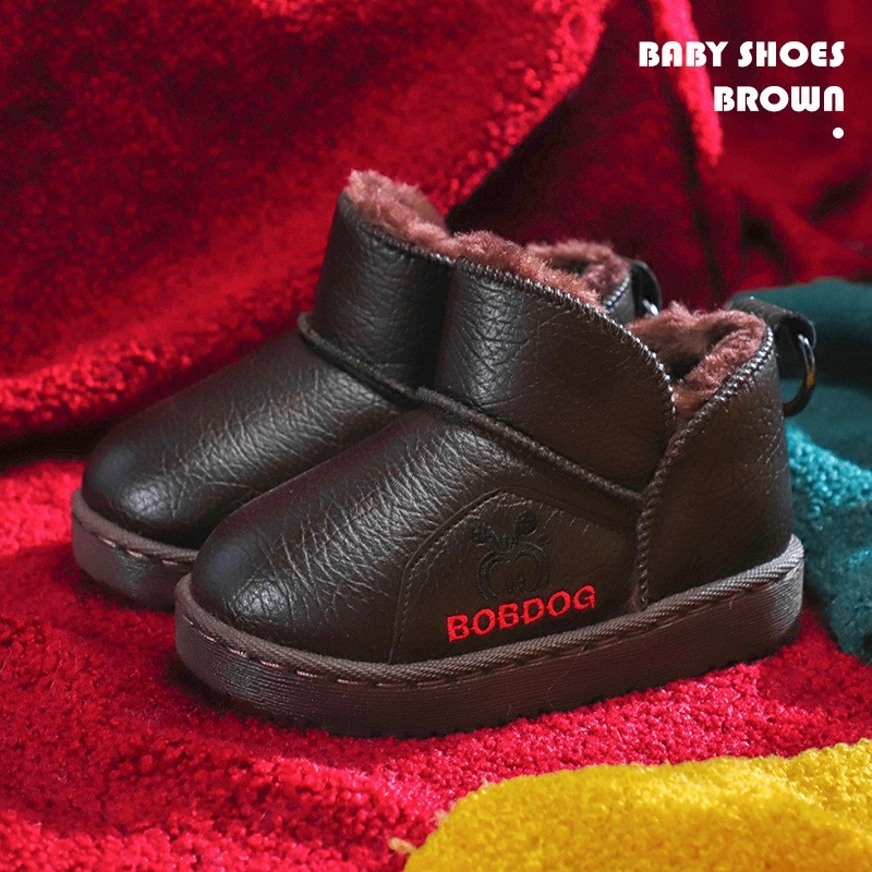 Babudou Unisex dječje PU kožne gležnjače – jednostavan stil, uzrast 1–6 godina
