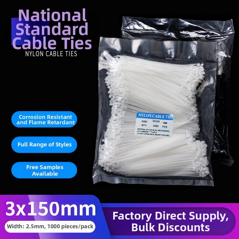 Αυτόκλειδωτό Νάιλον Δέσιμο - PA66, πλάτος 2,5 mm, για εργοτάξιο, ανθεκτικό σε κρύο