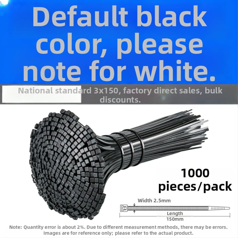 Αυτόκλειδωτό Νάιλον Δέσιμο - PA66, πλάτος 2,5 mm, για εργοτάξιο, ανθεκτικό σε κρύο