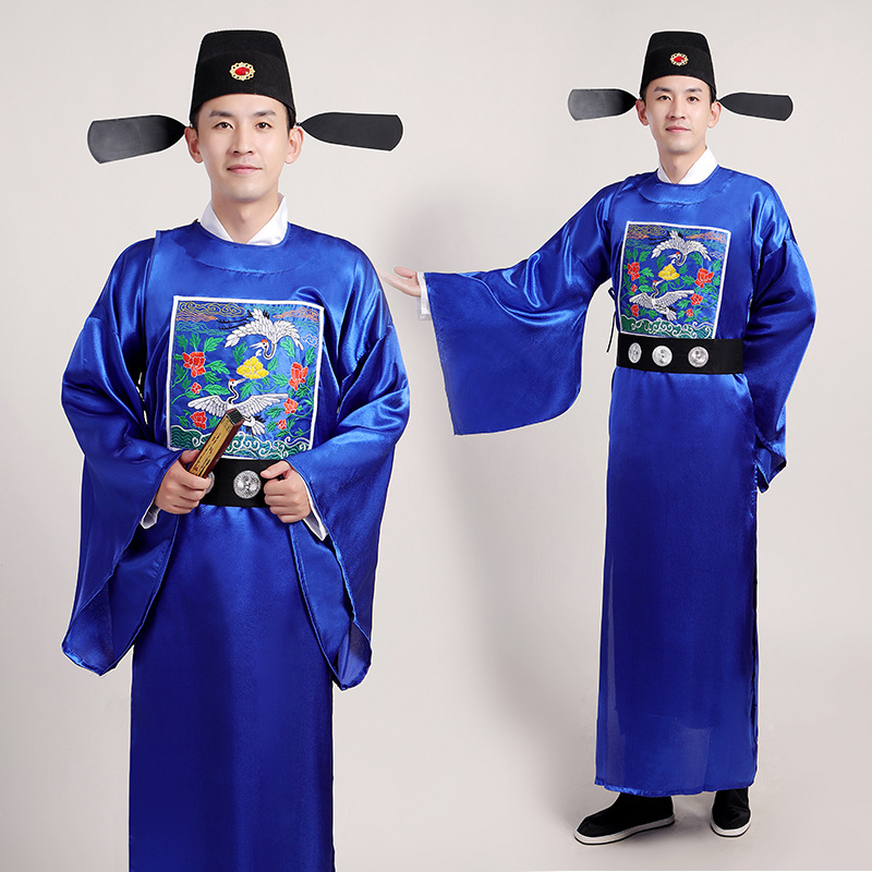 Unisex hanfu službeni kostim za scenske nastupe, tkanina od kemijskih vlakana s poliesterom, 100% poliester, jesen 2022
