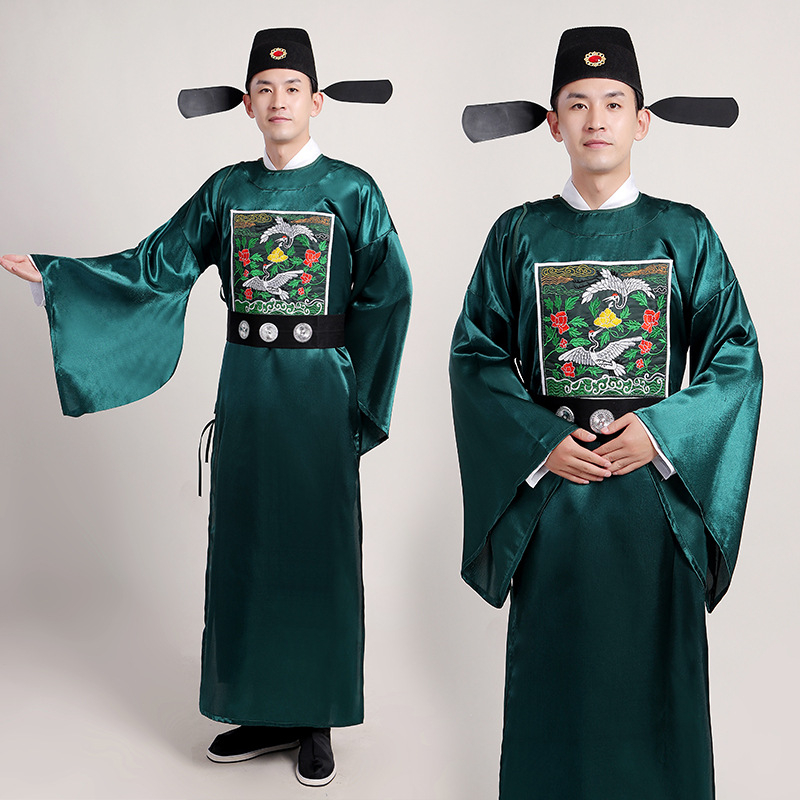 Unisex hanfu službeni kostim za scenske nastupe, tkanina od kemijskih vlakana s poliesterom, 100% poliester, jesen 2022
