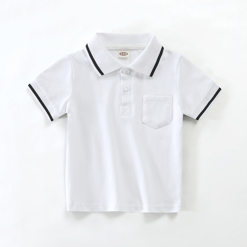 Balabobby unisex polo majica od 100% pamuka za djecu, uzrast 3–8 godina, kratki rukav, ljeto 2024