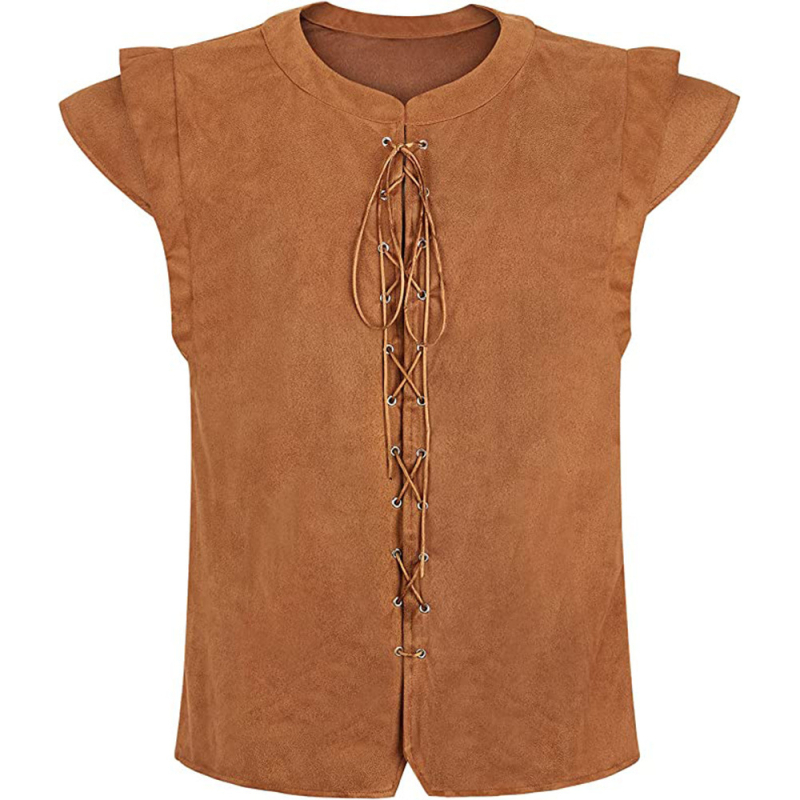Cosplay pirat: semiš majica s prslukom, unisex, proljeće 2025